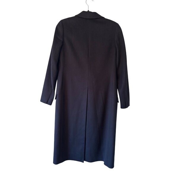 AllSaints Womens Baye Wool Blend Double-Breasted Coat Gold Buttons US 4 UK 8 - Picture 4 of 15